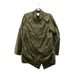 Asos Lightweight Utility Jacket Womens S (4) Green Parka Wind Rain Hooded